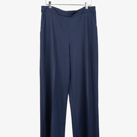 Oscar de la Renta Pants - Oscar de la Renta Blue Wide Pant